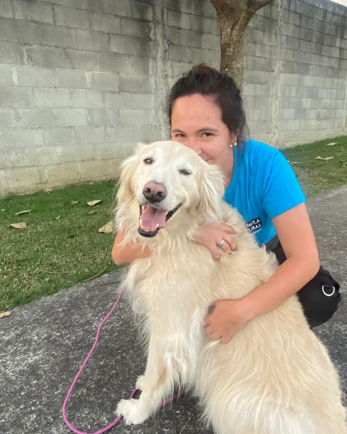 Júlia em ação de parceria com a Fórmula Natural